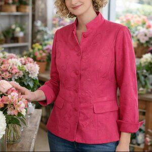 Vintage Russell Scott silk & linen jacket 12